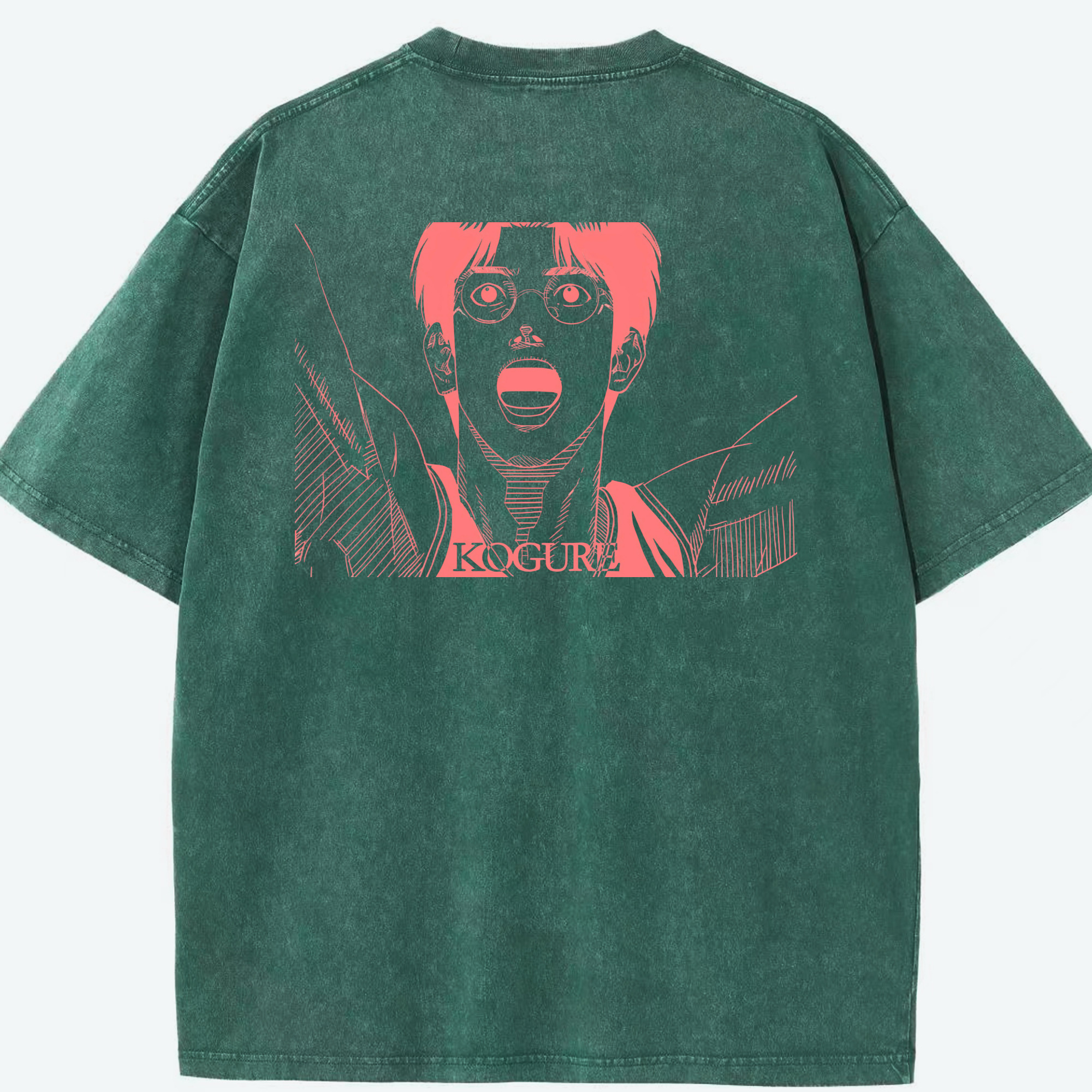 SLAM DUNK／スラムダンク 綿100% ヴィンテージ風 半袖Tシャツ（背面プリント）